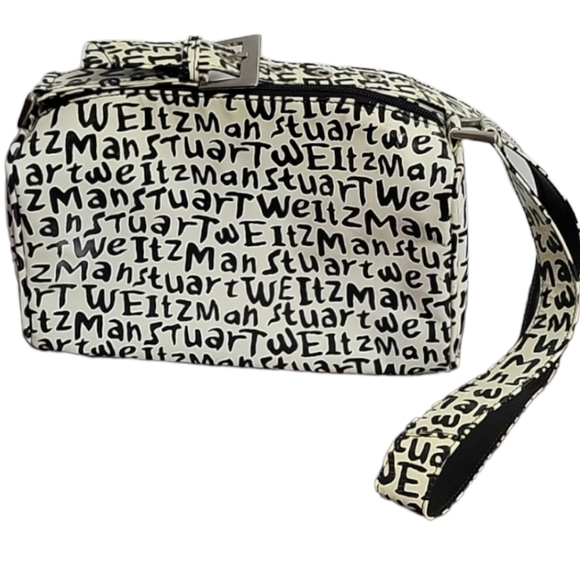 Stuart Weitzman Graffiti Print Leather Crossbody Purse Shoulder Bag - Picture 2 of 16